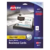 True Print Clean Edge Business Cards, Inkjet, 2 X 3.5, White, 400 Cards, 10 Cards/sheet, 40 Sheets/box