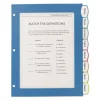 Big Tab Ultralast Plastic Dividers, 8-Tab, 11 X 8.5, Assorted, 1 Set - Image 2