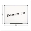 Porcelain Value Dry Erase Board, 48 x 72, White Surface, Silver Aluminum Frame - Image 2