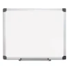 Porcelain Value Dry Erase Board, 48 x 72, White Surface, Silver Aluminum Frame