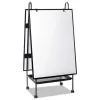 Creation Station Dry Erase Board, 29.5 x 74.88, White Surface, Black Metal Frame - Image 3