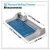 Rolling/rotary Paper Trimmer/cutter, 7 Sheets, 12″ Cut Length, Metal Base, 8.25 X 17.38 - Image 2