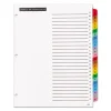 Table 'n Tabs Dividers, 26-Tab, A to Z, 11 x 8.5, White, Assorted Tabs, 1 Set - Image 3