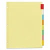 Plastic Insertable Dividers, 8-Tab, 11 x 8.5, Assorted Tabs, 1 Set - Image 2