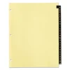 Preprinted Laminated Tab Dividers with Copper Reinforced Holes, 25-Tab, A to Z, 11 x 8.5, Buff, 1 Set - Image 2