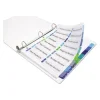 Customizable TOC Ready Index Double Column Multicolor Tab Dividers, 16-Tab, 1 to 16, 11 x 8.5, White, 1 Set - Image 2