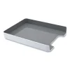 Fusion Letter Tray, 1 Section, Letter Size Files, 12.63 x 10 x 1.75, White/Gray - Image 2