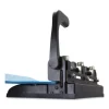 32-Sheet Heavy-Duty Two-Three-Hole Punch With Lever Handle, 9/32" Holes, Black - Image 3