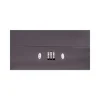 Cash Box with Combination Lock, 6 Compartments, 11.8 x 9.5 x 3.2, Charcoal - Image 2