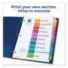 Customizable Table Of Contents Ready Index Dividers With Multicolor Tabs, 10-Tab, 1 To 10, 11 X 8.5, White, 3 Sets - Image 3
