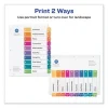 Customizable Table Of Contents Ready Index Dividers With Multicolor Tabs, 8-Tab, 1 To 8, 11 X 8.5, White, 3 Sets - Image 3