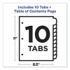 Customizable TOC Ready Index Multicolor Tab Dividers, 10-Tab, 1 to 10, 11 x 8.5, White, Contemporary Color Tabs, 1 Set - Image 3
