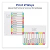 Customizable TOC Ready Index Multicolor Tab Dividers, 10-Tab, 1 to 10, 11 x 8.5, White, Contemporary Color Tabs, 1 Set - Image 2