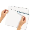 Print And Apply Index Maker Clear Label Dividers With Printable Label Strip And White Tabs, 5-Tab, 11 X 8.5, White, 1 Set - Image 2