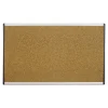 ARC Frame Cubicle Cork Board, 24 x 14, Tan Surface, Silver Aluminum Frame