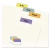 Printable Plastic Tabs with Repositionable Adhesive, 1/5-Cut, Assorted Colors, 1.75″ Wide, 80/Pack - Image 3