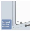 iQ Total Erase Translucent-Edge Board, 36 x 23, White Surface, Clear Plastic Frame - Image 4