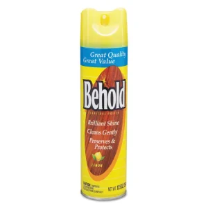 Behold Furniture Polish, Lemon, 12.5 Oz Aerosol Spray