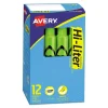 Hi-Liter Desk-Style Highlighters, Yellow Ink, Chisel Tip, Yellow/black Barrel, Dozen