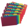 Durable Poly A-Z Card Guides, 1/5-Cut Top Tab, A To Z, 4 X 6, Assorted Colors, 25/set
