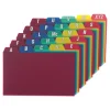 Durable Poly A-Z Card Guides, 1/5-Cut Top Tab, A To Z, 4 X 6, Assorted Colors, 25/set - Image 2