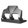 30-Sheet Three-Hole Power Assist Punch, 7 Mm Holes, Black