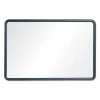 Contour Dry Erase Board, 48 x 36, Melamine White Surface, Black Plastic Frame - Image 3