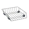 Front-Load Wire Desk Tray, 1 Section, Letter Size Files, 10.88" X 12.63" X 2.63", Black