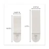 Picture Hanging Strips, Value Pack, Removable, (4) Small 0.63 X 1.81 And (8) Medium 0.75 X 2.75, White, 12 Pairs/pack - Image 2