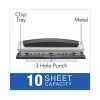 10-Sheet Precision Pro Desktop Two- To Three-Hole Punch, 9/32" Holes - Image 3