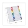 Deluxe Table Of Contents Dividers For Printers, 10-Tab, 1 To 10; Table Of Contents, 11 X 8.5, White, 6 Sets - Image 3