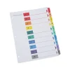Deluxe Table Of Contents Dividers For Printers, 10-Tab, 1 To 10; Table Of Contents, 11 X 8.5, White, 6 Sets