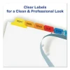 Print and Apply Index Maker Clear Label Dividers, 12-Tab, Color Tabs, 11 x 8.5, White, 5 Sets - Image 3
