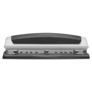 10-Sheet Precision Pro Desktop Two- To Three-Hole Punch, 9/32" Holes