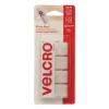 Sticky-Back Fasteners, Removable Adhesive, 0.88″ X 0.88″, White, 12/pack