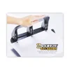 40-Sheet Ez Squeeze Three-Hole Punch, 9/32" Holes, Black/silver - Image 3