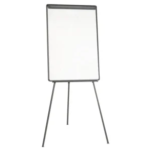 Basic Tripod Melamine Presentation Easel, 22.5 x 42, White/Black