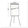 Basic Tripod Melamine Presentation Easel, 22.5 x 42, White/Black - Image 2