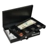 Low Profile Cash Box,1 Bill, 5 Coin Slots, Key Lock, 11.6 X 8 X 1.9, Steel, Black - Image 3