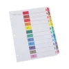 Deluxe Table Of Contents Dividers For Printers, 12-Tab, 1 To 12; Table Of Contents, 11 X 8.5, White, 6 Sets