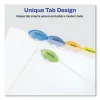 Insertable Style Edge Tab Plastic Dividers, 7-Hole Punched, 5-Tab, 8.5 X 5.5, Translucent, 1 Set - Image 3