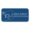 Loose Leaf Paper, 8.5 x 11, 3-Hole Punched, College Rule, White, 150 Sheets/Pack, 24 Packs/Carton, Ships in 4-6 Business Days - Image 2