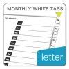OneStep Printable Table of Contents and Dividers, 12-Tab, Jan. to Dec., 11 x 8.5, White, White Tabs, 1 Set - Image 3