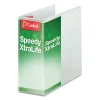 Speedy Xtralife Non-Stick Locking Slant-D Ring Binder, 3 Rings, 5" Capacity, 11 X 8.5, White