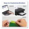 Insertable Big Tab Plastic Dividers, 5-Tab, 11 X 8.5, Assorted, 1 Set - Image 3