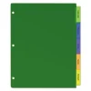 Insertable Big Tab Plastic Dividers, 5-Tab, 11 X 8.5, Assorted, 1 Set - Image 2