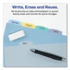 Write and Erase Big Tab Durable Plastic Dividers, Expandable Pocket, 3-Hole Punched, 5-Tab, 11 x 8.5, Assorted, 1 Set - Image 2