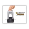 40-Sheet Ez Squeeze Two-Hole Punch, 9/32" Holes, Black/silver - Image 3