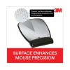Antimicrobial Gel Compact Mouse Pad with Wrist Rest, 8.6 x 6.75, Black - Image 2