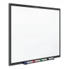 Experience a new dry-erase solution with the Nano-Clean? Dry-Erase Board. This one-of-a-kind surface is sealed at the nano level. Nano particles fill voids on the board?s surface to prevent ink from staining or ghosting. Durable board delivers top notch performance in heavy use environments. The magnetic surface offers equal functionality for smooth writing and posting of printed materials. Frame is sturdy and stylish. Mount vertically or horizontally with the included hardware. Attached marker tray provides convenient storage for accessories. One Quartet? dry-erase marker is included. - Image 3